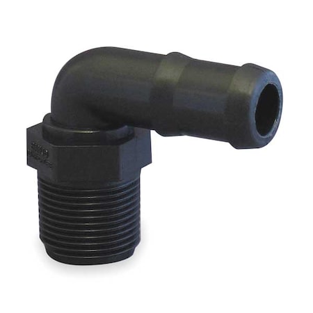 1-1/2" Barbed x MNPT 90 Degree Elbow
