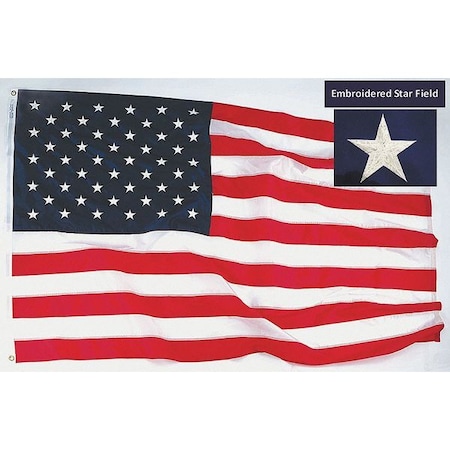US Flag,12x18 Ft,Nylon