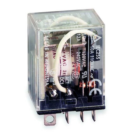 Plug-In, General Purpose Relay, Square, 15 A, 8 Pins, Quick Connect