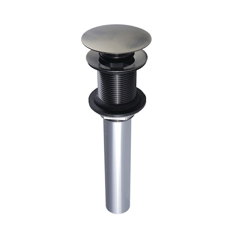 Brass, Bathroom Sink Drain, Push Pop-Up Drain without Overflow