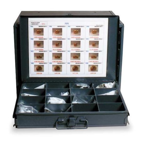 Tube Fitting Kit, Push-Fit, 1/4 in Tube OD, Brass