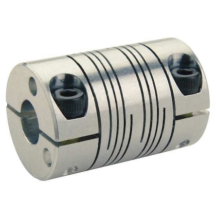 Coupling,6 Beam Clamp,Bore 1/2 x 1/2 In