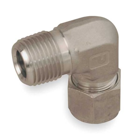 1/8" x 3/8" A-LOK x MNPT 316 SS Male 90 Degree Elbow