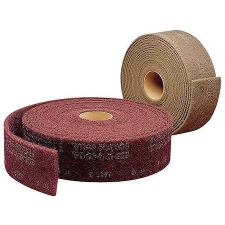 Abrasive Roll,6" W x 30 ft. L,Maroon