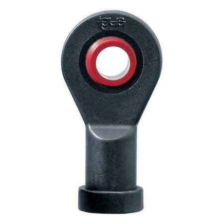 Female Rod End,RH,3/8 in Bore,3/8"-24