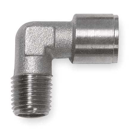 90 Degrees Elbow Nickel Plated Brass Street Elbow, 3/8 in Male NPT X 3/8 in Female NPT