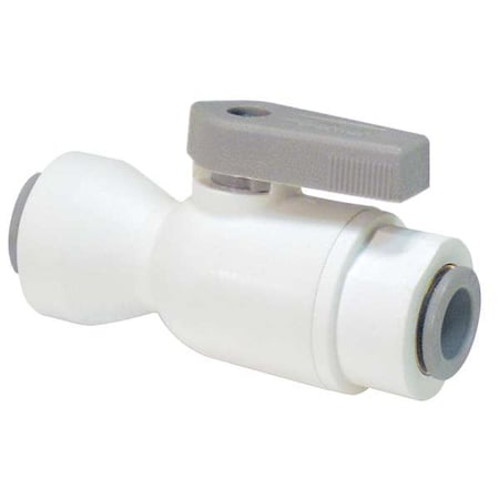 1/4" x 3/8" Push Polypropylene Ball Valve Inline