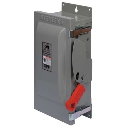 Fusible, Safety Switch, Heavy Duty, 600 V, 3PST, NEMA 1