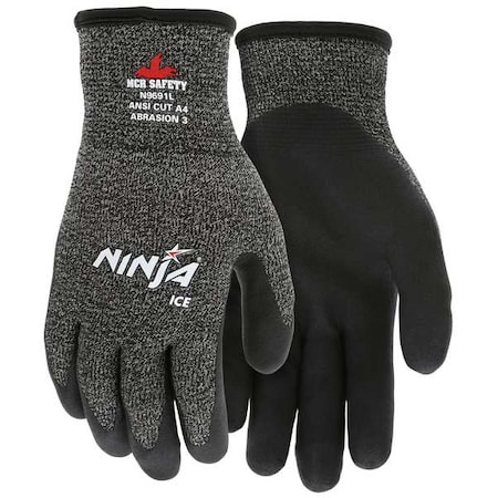 Ninja Ice Acrylic Terry Inner Lining, 2XL, Black, White