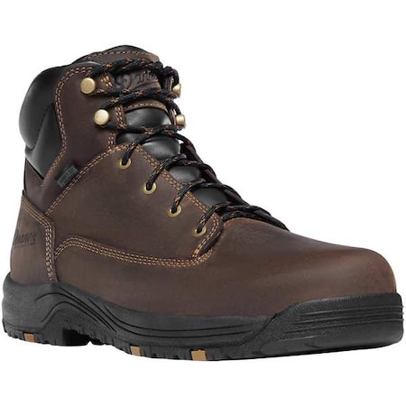 Men's 6-Inch Work Boot, 10, Aluminum Toe, 6 in H, Brown, 19453