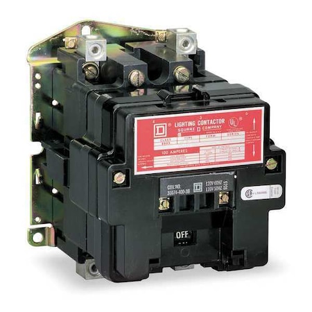 120VAC Electrically Held Lighting Contactor 2P 100A