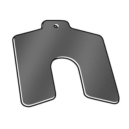 Slotted Shim with Tab B-3"x3", 0.0100" Thickness, Pk20