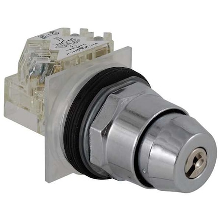 Non-Illum Selector Switch,Left Key,30mm