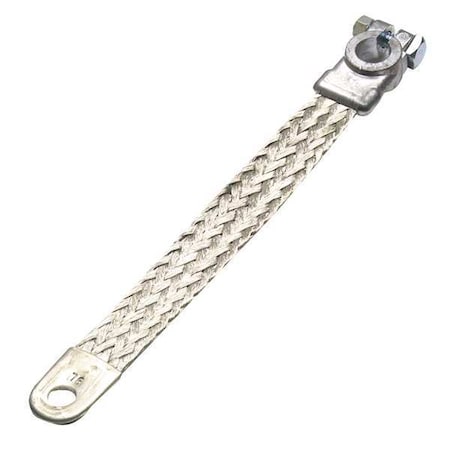 Battery Ground Strap,2 ga.,3/8 In.,Bolt