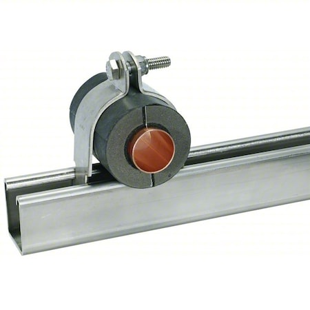 Insulated Strut Clamp,1 3/8"OD,2 5/8"W