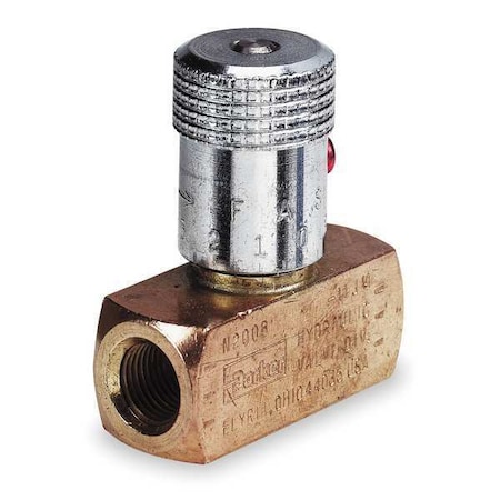 Colorflow Needle Valve,Steel,3/4-14,25 GPM