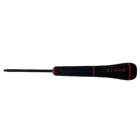 Screwdriver, Ball Hex, 7/64 in, Red, Hex
