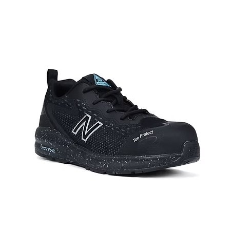 Women's Composite Toe Athletic Shoe, Black/Aqua, 11, B, WIDLOGIBL