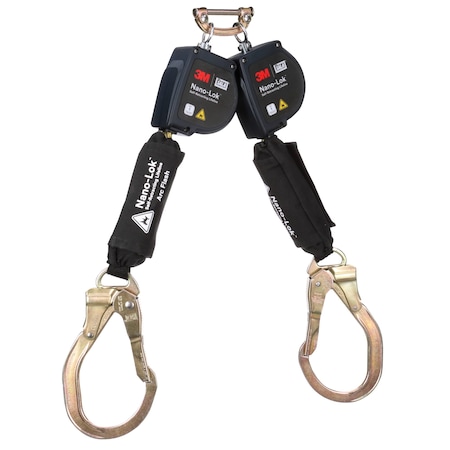 DBI-SALA Self-Retracting Lifeline, 8 ft. Length, Rebar Hook, Aluminum, 2 Leg(s)