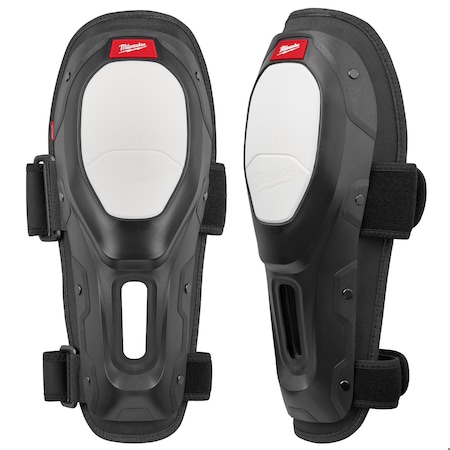 Dynamic Flooring Knee Pad, Foam Pad, Fabric Cap, 2 Straps, Black