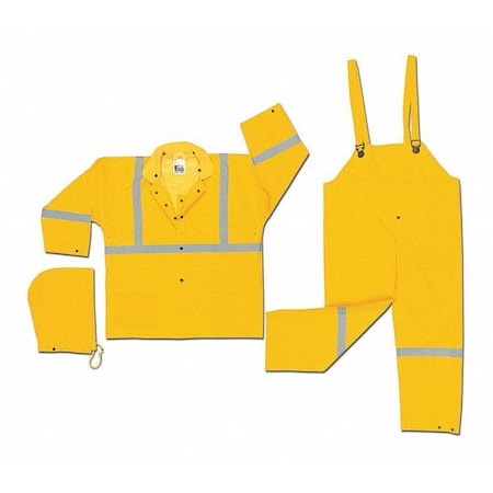 Luminator .35Mm Pvc Poly 3Pc Suit,M, PVC/Polyester, Yellow, M
