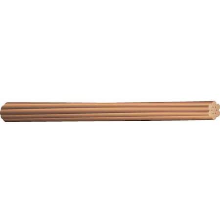 Bare Grounding Wire, Copper, 6 AWG, 1C, Bare, Stranded, 315 ft