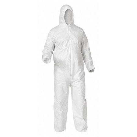 Dispos Covall Liq Parti Protect Hood WHT XL 25/Cs