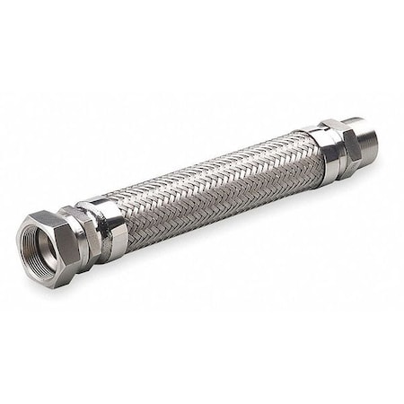 3/4" Dia x 18" L 321 SS Flexible Metal Hose