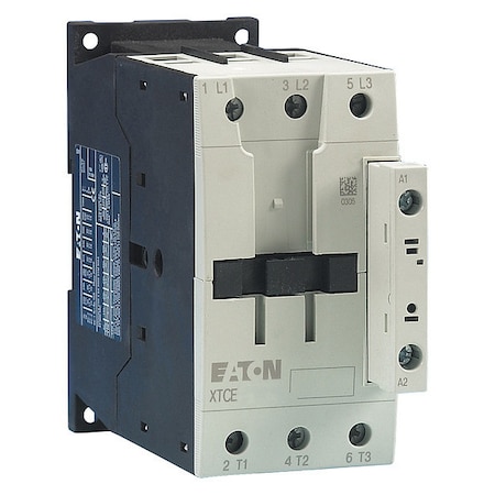 IEC Magnetic Contactor, No Auxiliary Contacts, 480V AC, 3 P, Non-Reversing, Screw
