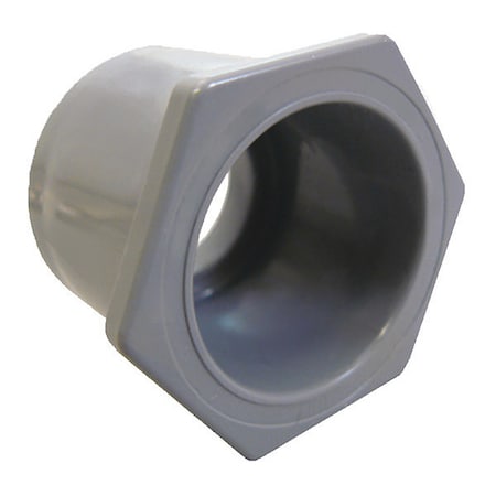 Conduit Fitting Reducer, 2-1/2 in x 2 in, Glue, PVC, Powder Coated, Red