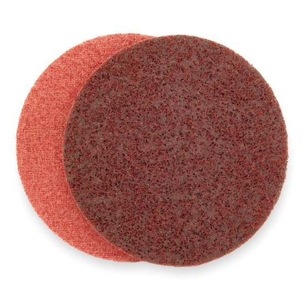 Hook-and-Loop Surface Conditioning Disc, 8 in Dia, No Hole, Aluminum Oxide, Non-Woven Type, ZK