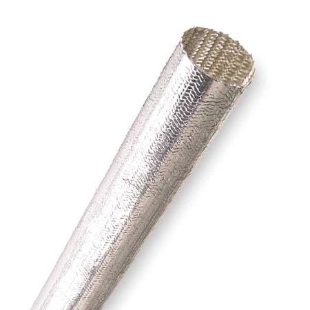 Coated; Braided Cable Sleeve, 1-1/2 in Inside Dia., 1-1/2 in Max Bundle Dia., 50 ft, Fiberglass