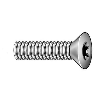 #10-24 x 2 in Torx Flat Machine Screw, Zinc Plated Steel, 50 PK
