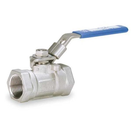 1/2" FNPT Stainless Steel Fire Safe Ball Valve Inline