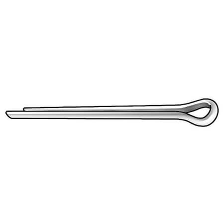 Retaining Cotter Pin, 1/8 in Dia, 1 in L, Stainless Steel, 50 PK