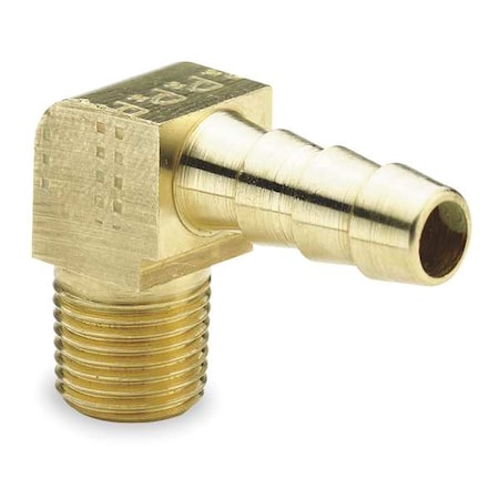Hose Barb,5/16 In Barb,3/8 In MNPT,Brass