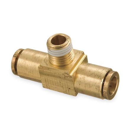 Tee, Push-Fit 3/16", 3/16", MNPT 1/8"