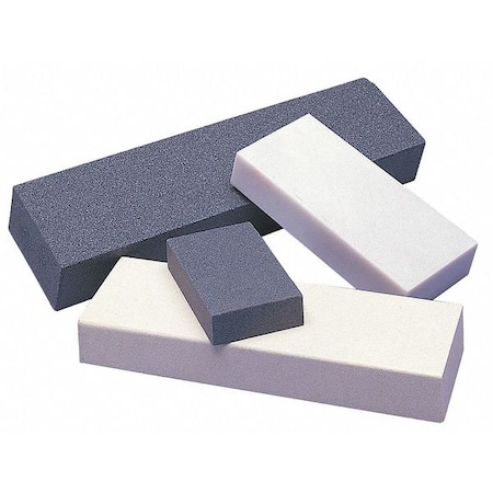 Single Grit Benchstone, 3 in W, 1 in L, 3/8 in H, Hard Arkansas, White