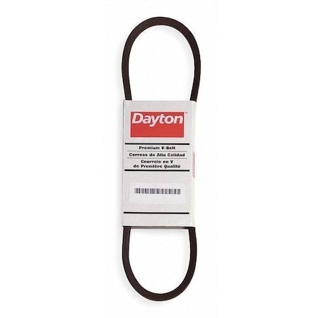 4L470 FHP V-Belt, 47 in Outside Length, 1/2 in Top Width, 5/16" Thickness, 1 Ribs