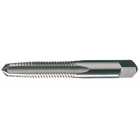 Straight Flute Hand Tap, 5/16"-18, Taper, 4 Flutes, UNC