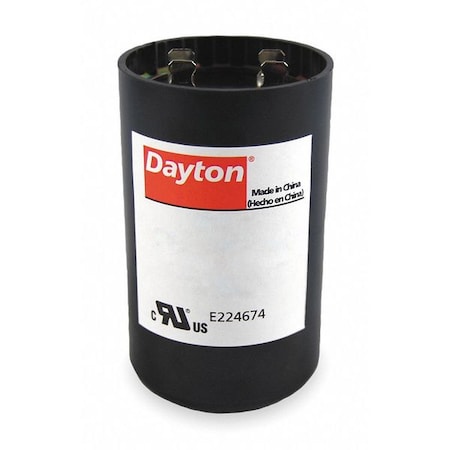 Motor Start Capacitor,165V,4-3/8 In. H