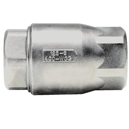 1-1/4" FNPT Stainless Steel Ball Cone Spring Check Valve