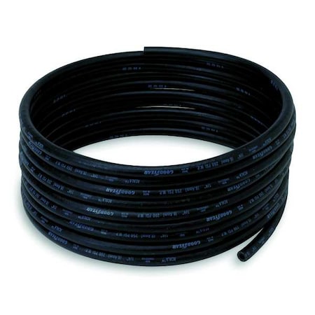 1/4" ID x 250 ft Buna-N Bulk Push-On Hose 400 PSI BK