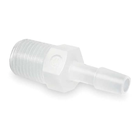 Strt,HDPE,Barbed1/4",MNPT1/2",PK10