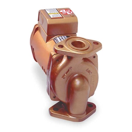 Portable Water Circulating Pump, 1/6 hp, 115V, 1 Phase, Flange Connection,17 ft Max Head