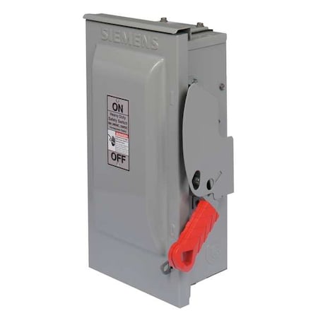 Fusible, Safety Switch, Heavy Duty, 240 V, 3PST, NEMA 3R