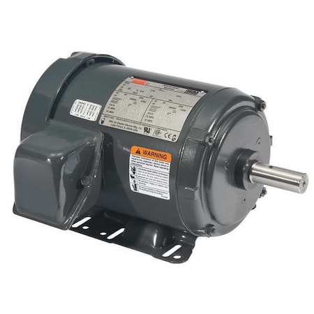 Three-Phase General Purpose Motor, 1 1/2 HP, 143-5T/56HZ Frame, 208-230/460V AC Voltage