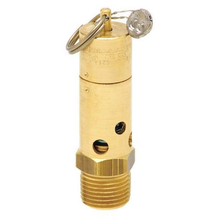 Air Safety Valve,1/2 In Inlet, 75 psi