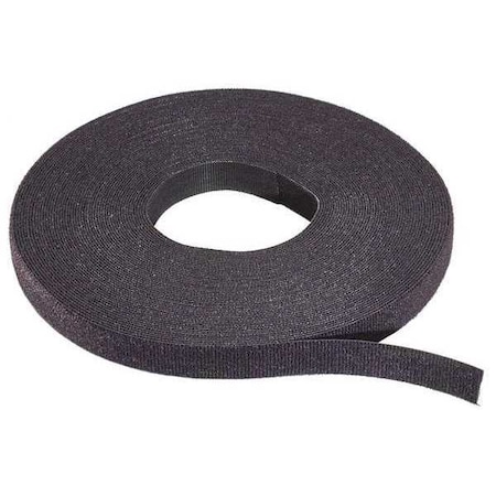 Cable Tie Roll, 75 ft L, 3/4 in W, Black, Nylon, Polyethylene, 50 lb Strength