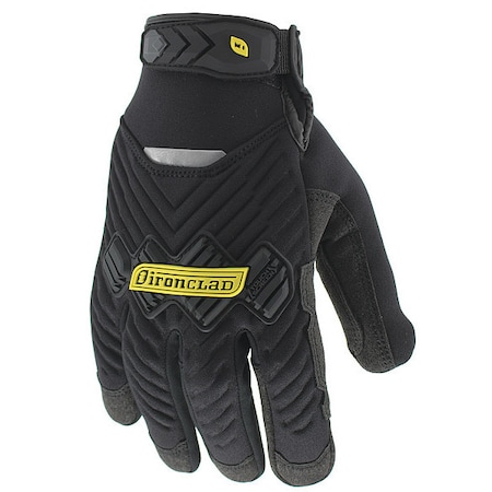 Cold Protection Impact-Resistant Gloves, Suede Palm, Insulated Lining, Black, XL ( 10 )